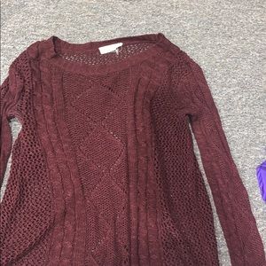 Cable knit sweater